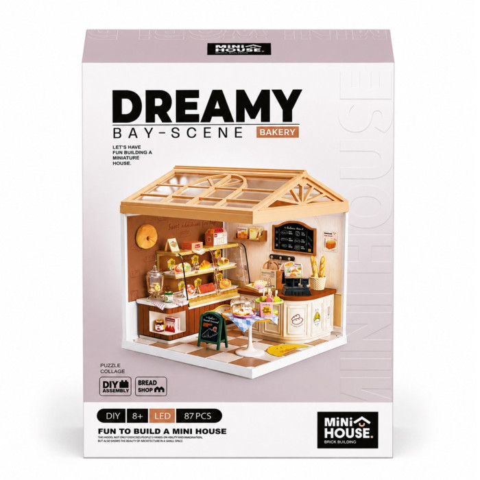 Конструктор-румбокс "Пекарня" Mini House 8011-MH, серії "Інтер'єр" 87 деталей Mini House