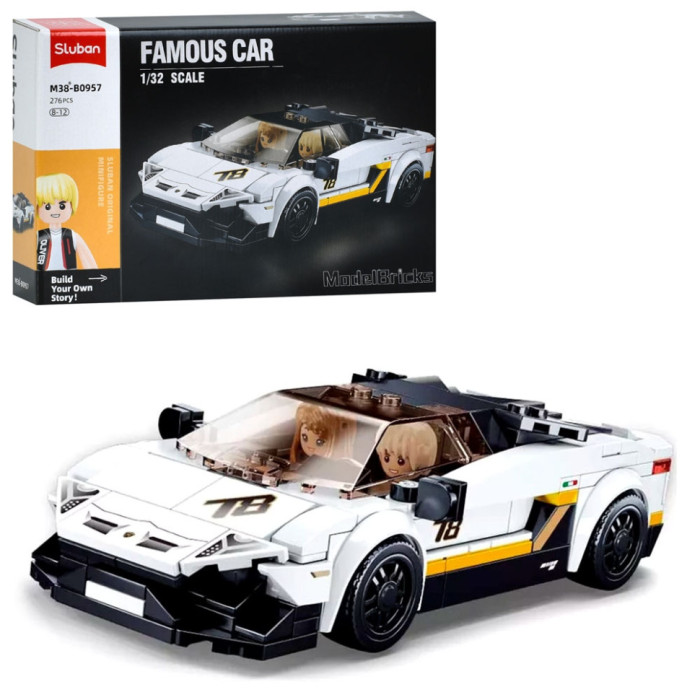 Дитячий конструктор "Famous car" M38-B0957, 276 деталей SLUBAN