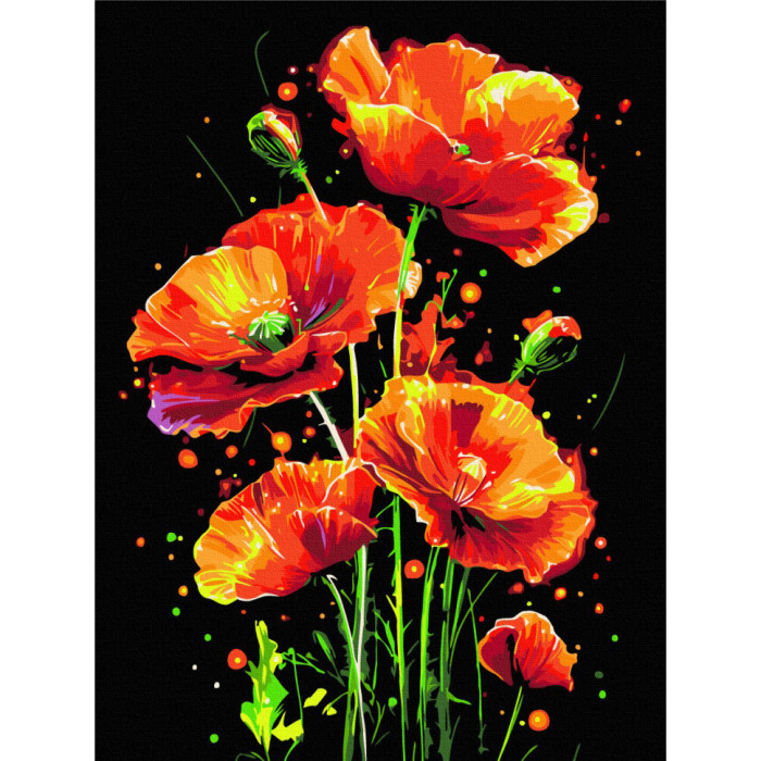 Картина за номерами "Жива пристрасть" RBSB0009, 30x40 см Brushme