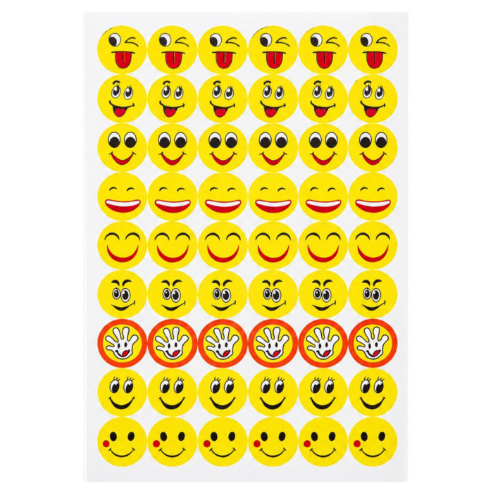 Наклейки для оцінок 85724 упаковка 10 аркушів 85724-3 COLOR-IT