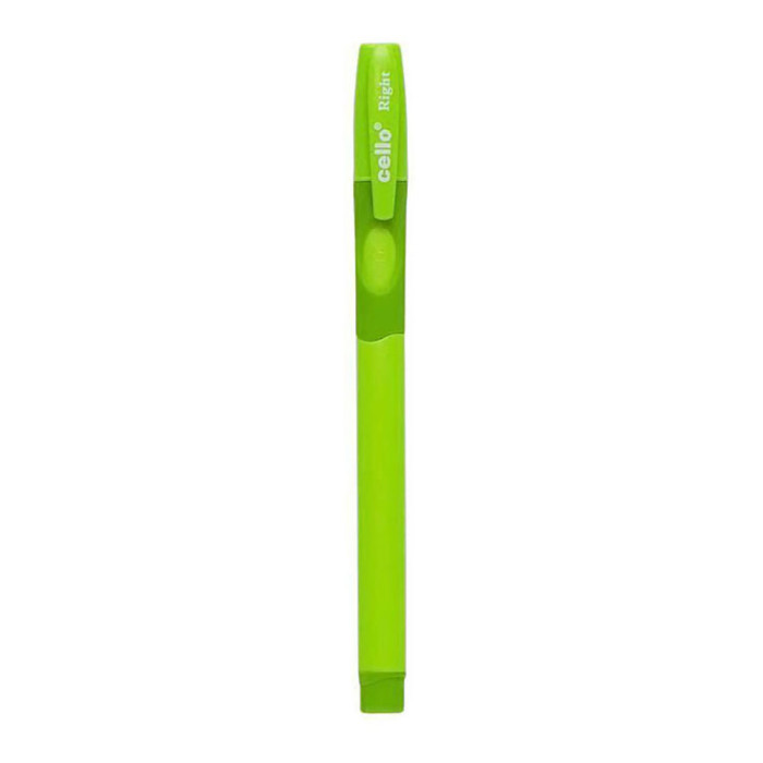 Ручка масляна "Fine Top" CL1361R-50(Blue) синя 0,7 мм, тренажер правша Зелений Ellott