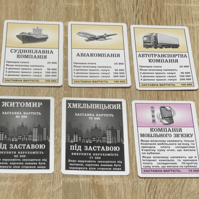 Настільна гра "Монополія Україна" 0734ATS укр. мовою Artos Games