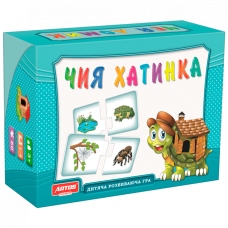 Дитяча настільна гра "Чий будиночок" 0468, 30 картонних карток Artos Games