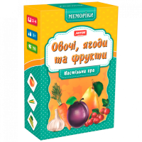 Дитяча настільна гра "Овочі та фрукти (Мемо)" 0659, 35 парних картинок Artos Games