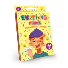 Карткова гра "Emotions Mimik" EM-01-01U укр. мовою Danko Toys
