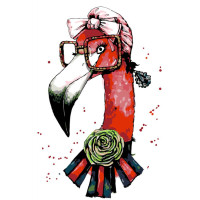 Картина за номерами. Rosa "Fashion Flamingo" 35х45см N00013207 Rosa