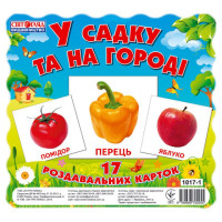 Дитячі розвиваючі картки "У саду і на городі" 13107003, 17 карток Ranok Creative