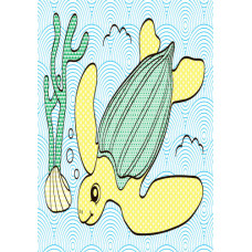 Дитяча водна розмальовка: Море 734010, 8 сторінок Ranok Creative