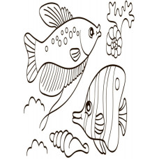 Дитяча водна розмальовка: Море 734010, 8 сторінок Ranok Creative