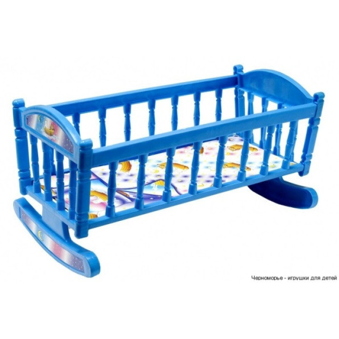 Ліжечко для ляльок Барбі S0013 ліжечко-качалка S0013(Blue) MToys