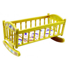 Ліжечко для ляльок Барбі S0013 ліжечко-качалка  S0013(Yellow) MToys