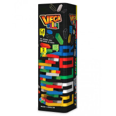 Дитяча настільна гра Дженга "VEGA COLOR" GVC-01U різнобарвна Danko Toys