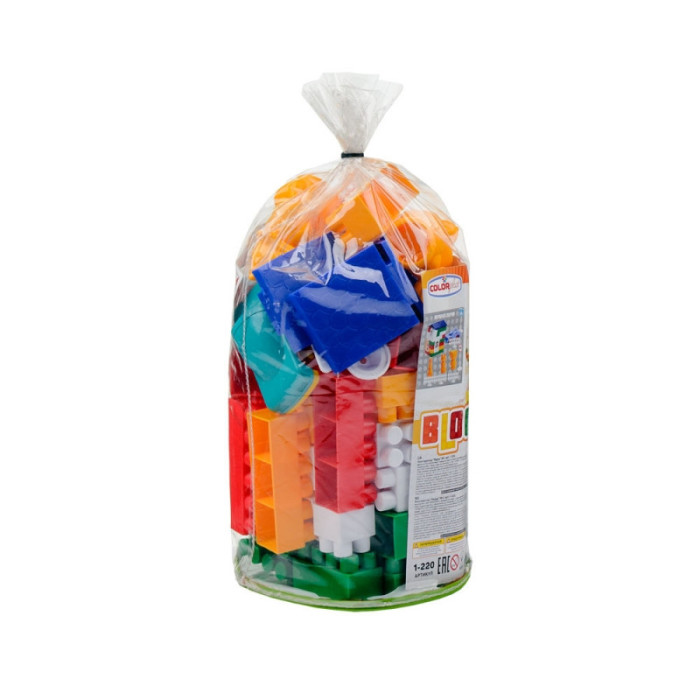 Дитячий конструктор "Лідер"№2 1-220, 80 великих деталей Colorplast