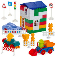 Дитячий конструктор "Лідер"№4 1-053, 150 великих деталей Colorplast