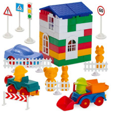 Дитячий конструктор "Лідер"№4 1-053, 150 великих деталей Colorplast