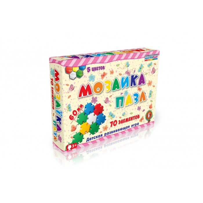 Дитяча мозаїка-пазл №6 1-147, 70 деталей Ø60мм Colorplast