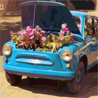 Картина за номерами. Art Craft "Квіткове ретро" 40 * 40 см 10517-АС Art Craft