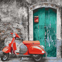 Картина за номерами. Art Craft "Сусідський мопед" 40 * 40 см 11206-AC Art Craft