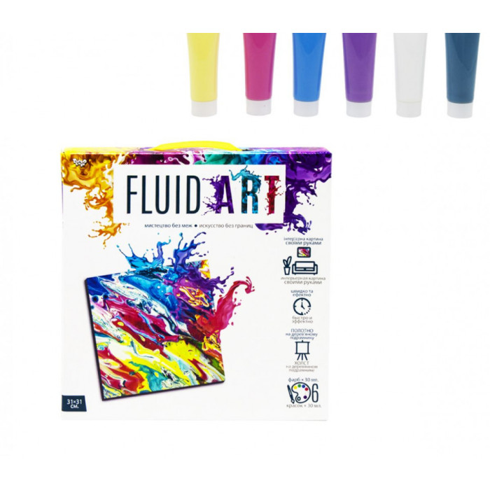 Набір креативної творчості "Fluid ART" FA-01-01-2-3-4-5, 5 видів FA-01-04 Danko Toys