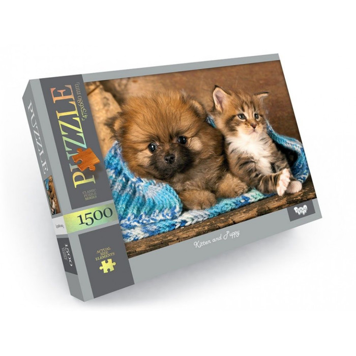 Пазли C1500-04-01-10, 1500 елементів Пухнастики Danko Toys