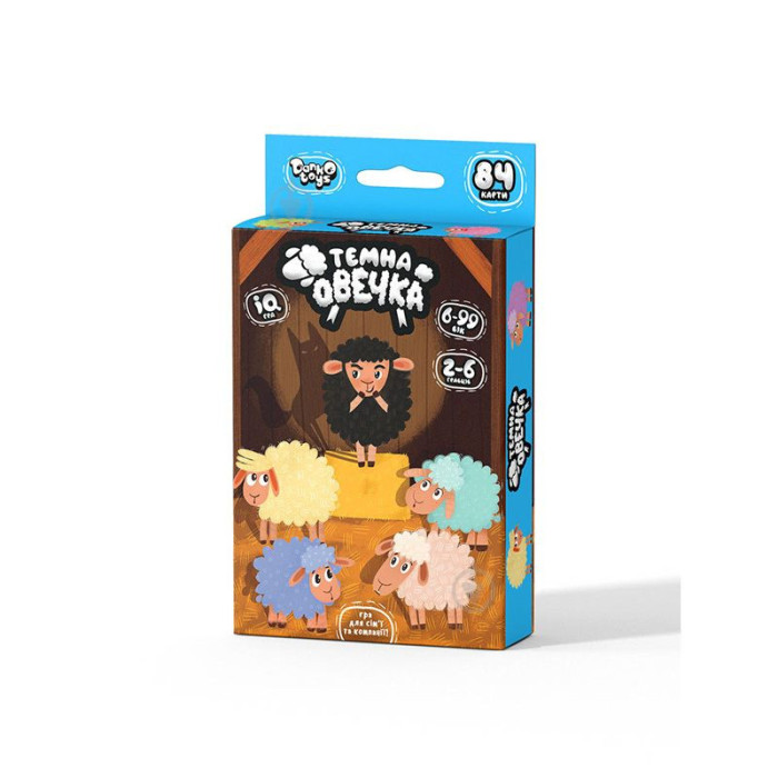 Розважальна та розвиваюча настільна гра "Темна вівця" TO-01-01U укр. мовою Danko Toys