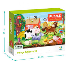 Дитячий пазл "Сільські пригоди" 300377, 60 деталей DoDo Toys