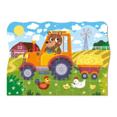 Дитячий пазл "Ведмедик-тракторист" DoDo 300371, 30 ел. DoDo Toys