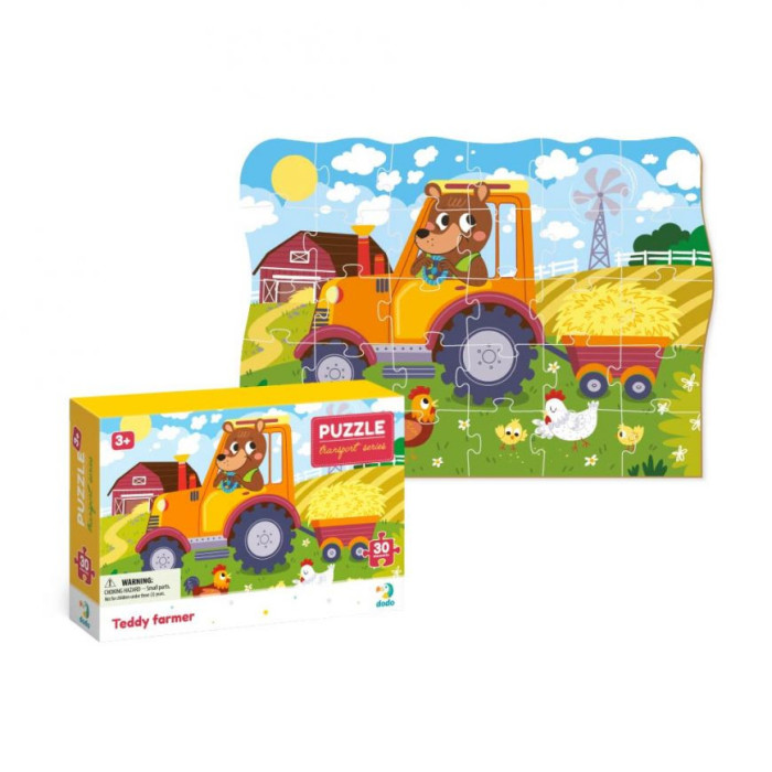 Дитячий пазл "Ведмедик-тракторист" DoDo 300371, 30 ел. DoDo Toys