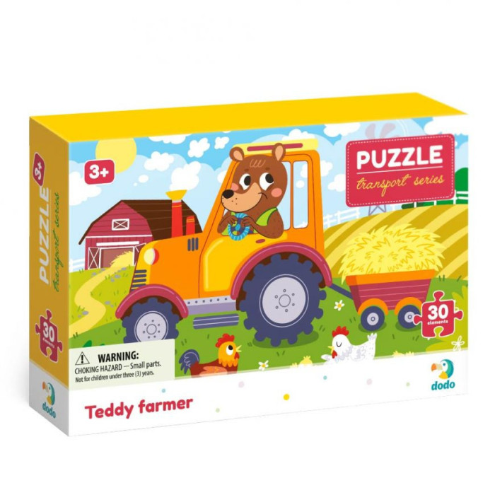 Дитячий пазл "Ведмедик-тракторист" DoDo 300371, 30 ел. DoDo Toys