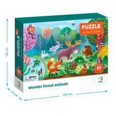 Дитячий пазл "Чудо-звірі в лісі" DoDo 300375, 60 ел. DoDo Toys