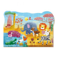 Дитячий пазл "Спекотна Африка" DoDo 300376, 60 ел. DoDo Toys