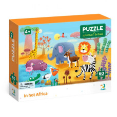 Дитячий пазл "Спекотна Африка" DoDo 300376, 60 ел. DoDo Toys