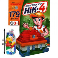Дитячий конструктор НІК-4 70910, 179 великих деталей ЮНИКА
