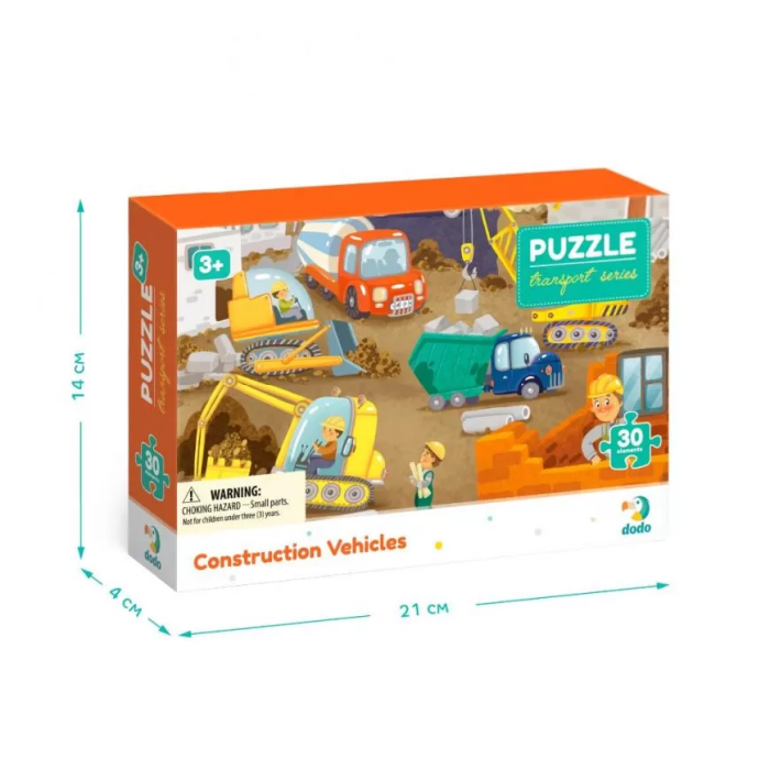 Дитячий пазл "На будмайданчику" DoDo 300373, 30 ел. DoDo Toys