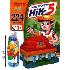 Дитячий конструктор НІК-5 70927, 224 великі деталі ЮНИКА