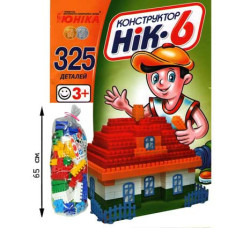 Дитячий конструктор НІК-6 70934, 325 великих деталей ЮНИКА