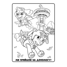 Книжка-розмальовка Щенячий патруль "Прекрасна робота" 228001 укр. мовою Ranok Creative
