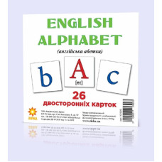Розвиваючі картки "Англійський алфавіт" (110х110 мм) 101 693  англ. мовою ЗІРКА