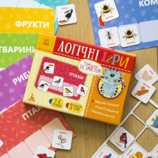 Дитячі логічні ігри "Підбирай за змістом" 918003, 24 картки укр. мовою Ranok Creative