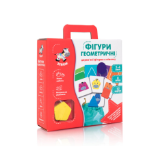 Розвиваючий набір Геометричні фігури ZB2001-02 з дерева Vladi Toys