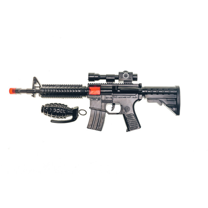 Іграшковий автомат-тріскачка "M16"з гранатою Golden Gun 803 Golden Gun