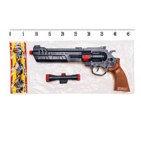 Іграшковий автомат-тріскачка 725 з прицілом Golden Gun