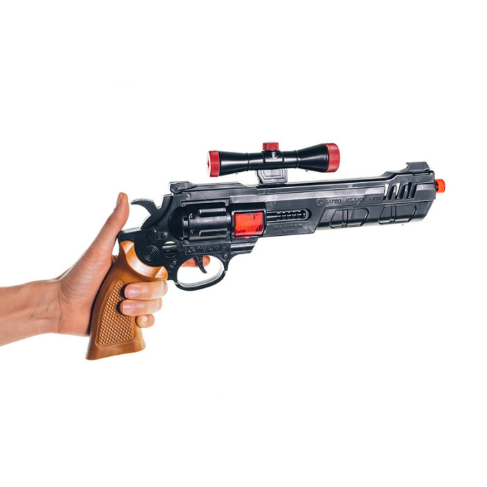 Іграшковий автомат-тріскачка 725 з прицілом Golden Gun
