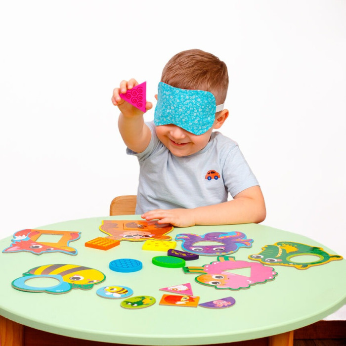 Розвиваюча мозаїка «Звірятка» ZB2002-05 дерев'яна Vladi Toys