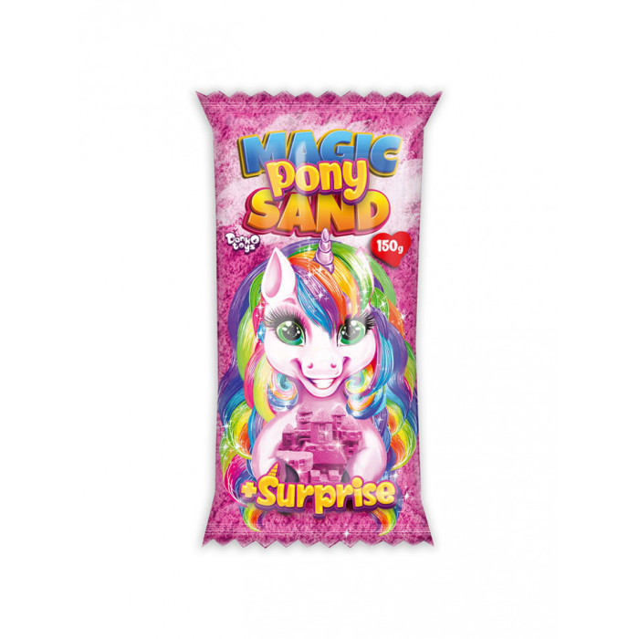 Набір для творчості "Кінетичний пісок "Magic Pony Sand" MPS-01-01, 150 г Рожевий Danko Toys