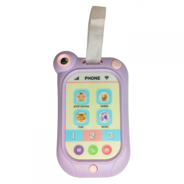 Іграшка мобільний телефон G-A081 інтерактивний Violet METR+