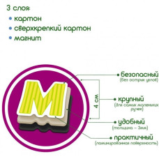 Набір магнітів Magdum "Літери і цифри" ML4031-09 EN Magdum