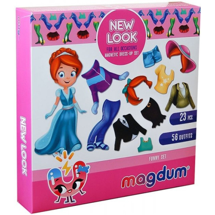 Набір магнітів Magdum "Лялька з одягом New look" ML4031-14 EN Magdum