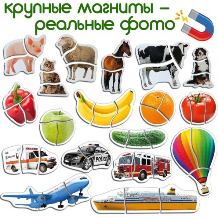 Набір магнітних пазлів Magdum "Baby puzzle" ML4031-62 EN Magdum