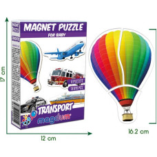 Набір магнітів Magdum Baby puzzle Транспорт ML4031-24 EN Magdum